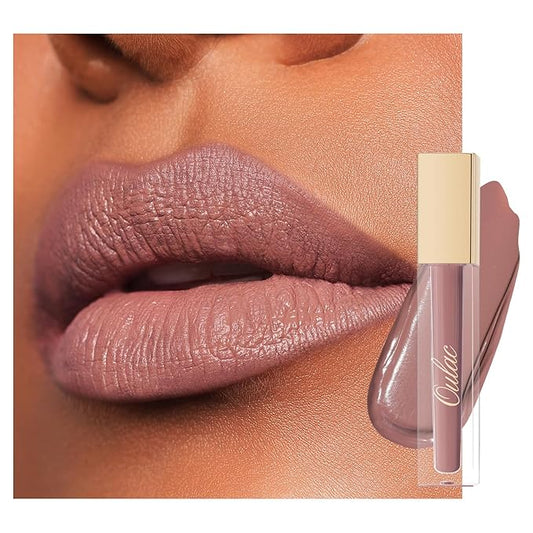 Oulac Matte Liquid Nude Lipstick for Women, Long Lasting Lipstick Waterproof Lip Stain, No Transfer, Creamy High Pigmented Formula with Rose Oil, Vegan & Cruelty-Free M28-Velvo Beauty