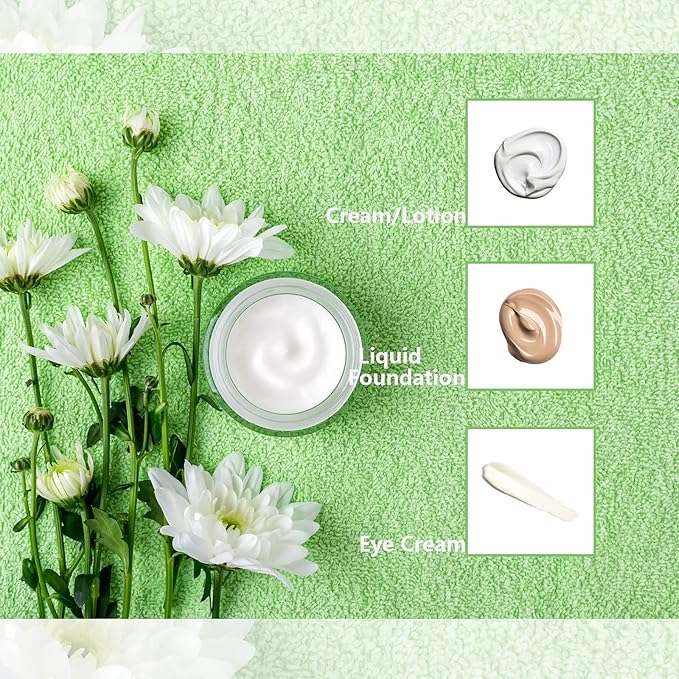 Lil Ray 1 oz Round Green Glass Jar with Inner Liners and Gold Lid (12pcs)-Velvo Beauty