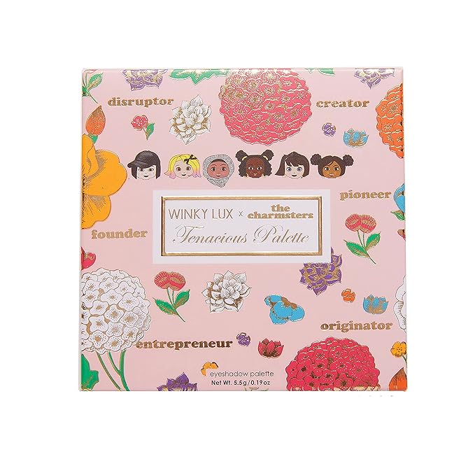 Winky Lux Charmsters Tenacious Palette, Eyeshadow Palette with Pink, Peach and Red Eyeshadows, Makeup Palette-Velvo Beauty