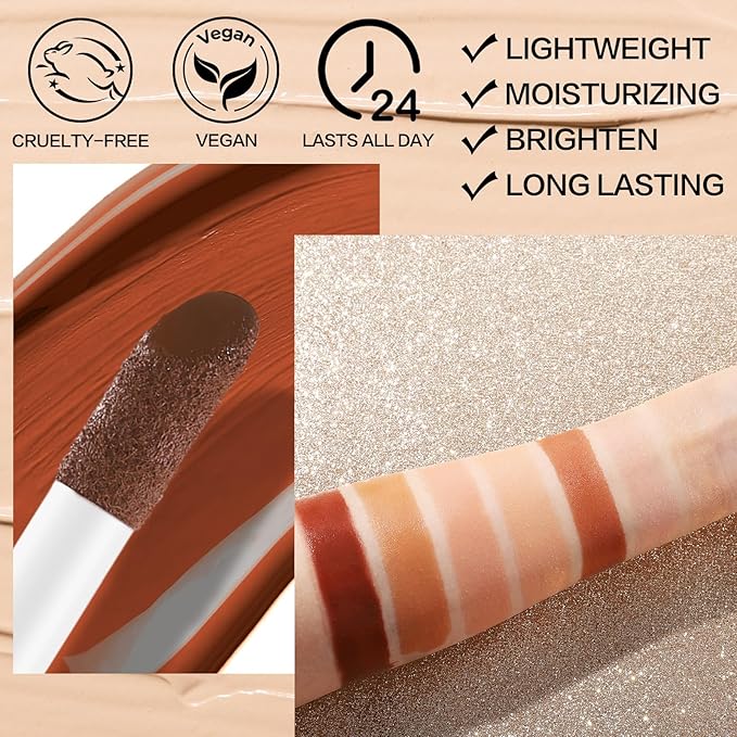 UCANBE Halo Glow Liquid Filter, Face Complexion Booster For Radiant Skin All Day Longwear, Soft-Focus Look Sodium Hyaluronate Vegan & Cruelty-Free - 0.91OZ Deep Tan-Velvo Beauty