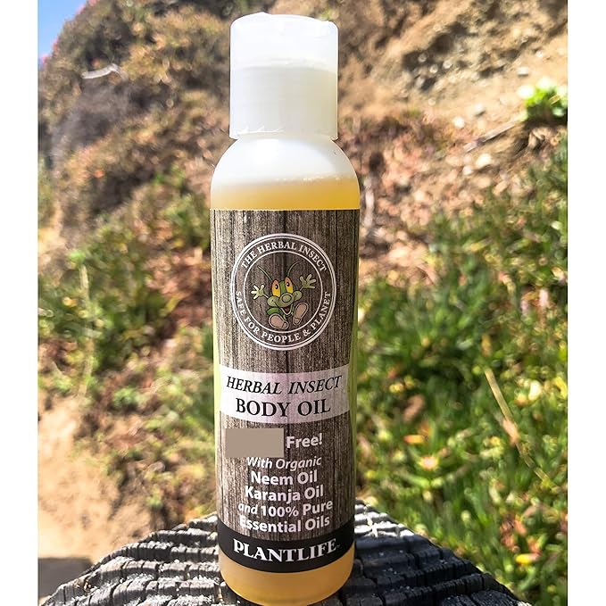 Plantlife Herbal Body Oil with Neem - Natural Aromatherapy - 4 oz-Velvo Beauty