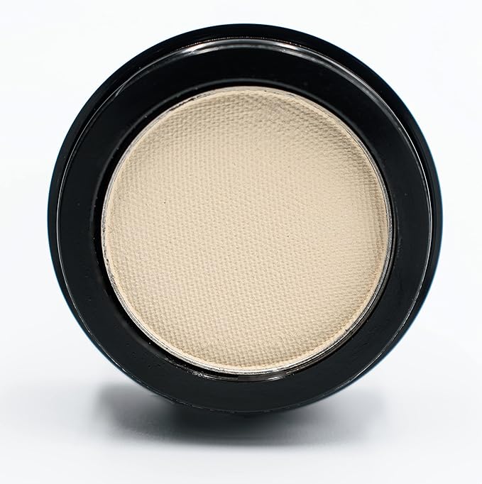 Naked French Vanilla Off White Nude Neutral Matte Pressed Powder Single Vegan Eyeshadow; Talc, Paraben & Cruelty Free-Velvo Beauty