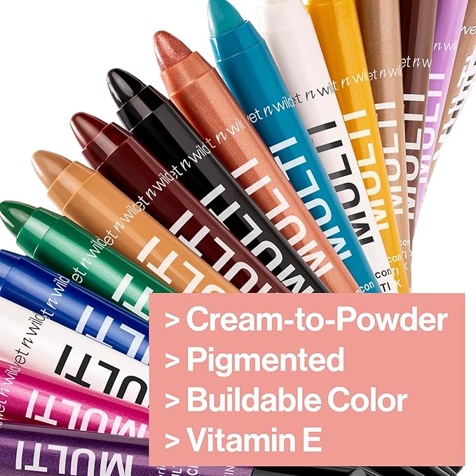 wet n wild Color Icon Cream Eyeliner Eyeshadow Multi-Stick, Moisturizing, Nourishing Velvety Cream-to-Powder Buildable & Blendable Formula, Cruelty-Free & Vegan - Born To Flirt-Velvo Beauty
