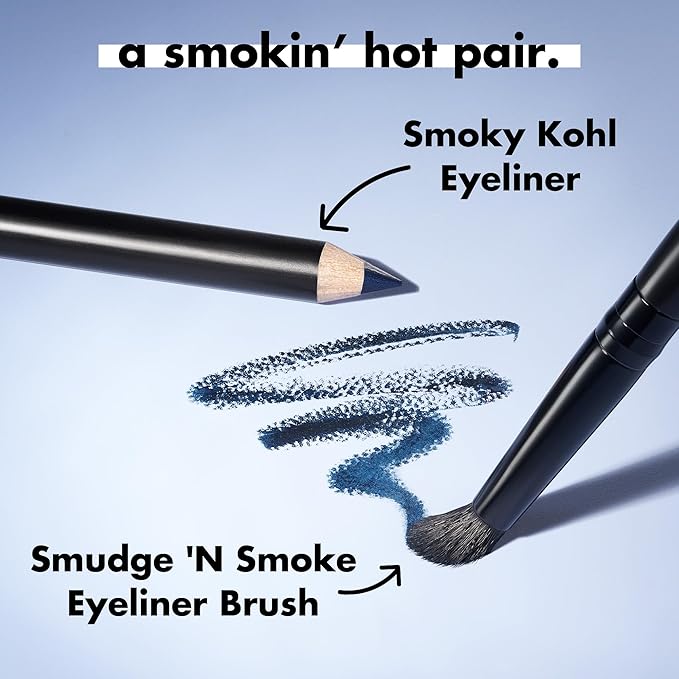 e.l.f. Smudge 'N Smoke Eyeliner Brush, Multi-Use Eyeshadow & Eyeliner Brush For Creating A Perfect Smoky Eye, Vegan & Cruelty-Free-Velvo Beauty
