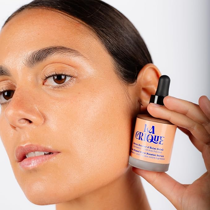 Bronzing Face Serum - Hydrating Serum with Hyaluronic Acid - Anti-Pollution Bronzer Drops for Radiant Skin Glow - All Skin Types - 99% Natural Ingredients Face Tanner - Vegan - 1 Fl Oz-Velvo Beauty