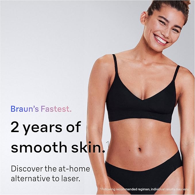 Braun IPL Skin i·Expert, at Home Laser Hair Removal, Permanent Visible Hair Reduction, with Free App, Smart IPL, Vanity Case, Venus Razor, 2 Smart Heads, Facial Trimmer, PL7219-Velvo Beauty