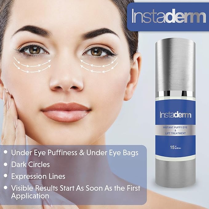 Instant Puffy Eye & Lift Treatment – Removes Under Eye Bags & Puffiness. Eliminate Dark Circles & Wrinkles. Naturally Ageless Hydrating Cream. Disappears Before Your Eyes Within Minutes.-Velvo Beauty