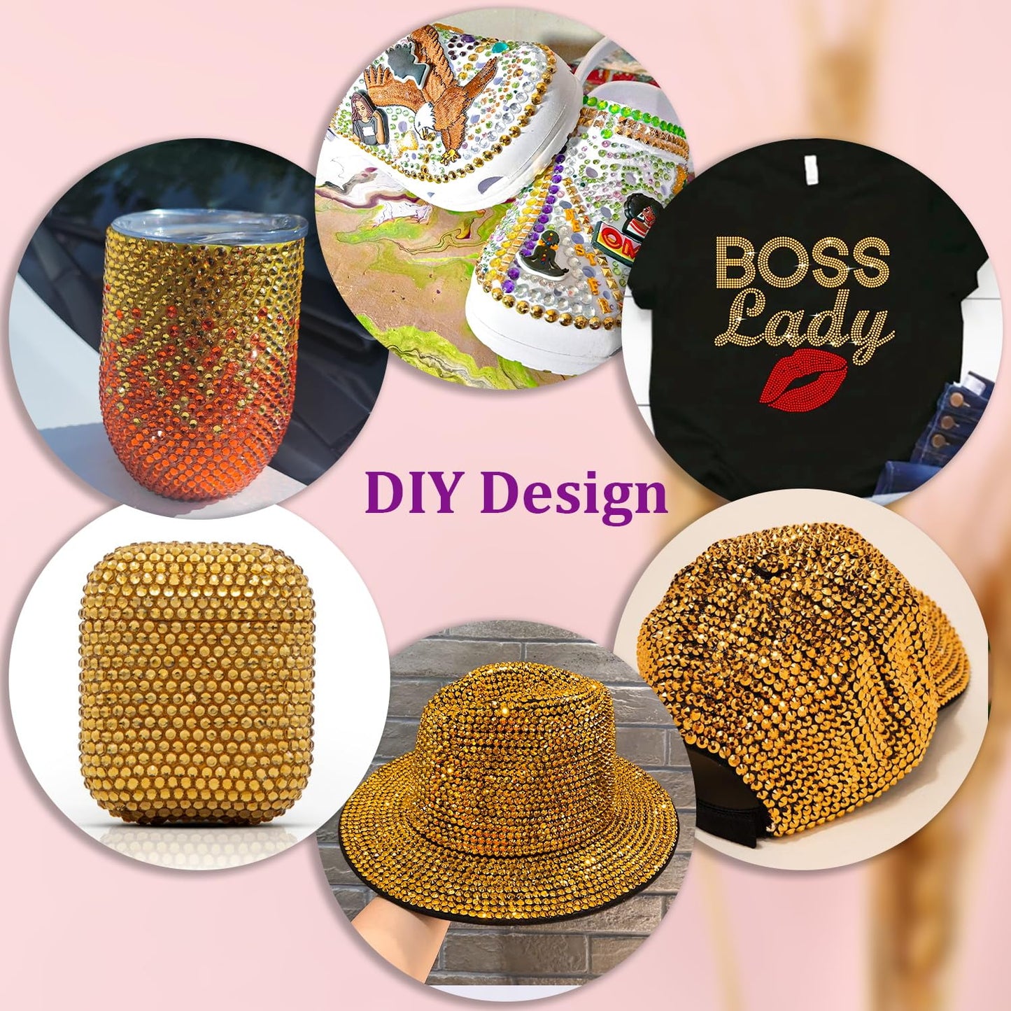 25000Pcs Resin Rhinestones with Tweezers for Crafting, Gold Flatback Gems, Bedazzling Crystal with 3Pcs 10ml B7000 Jewelry Glue for DIY Crafts Clothing Tumblers Shoes Fabric Nail Art-Velvo Beauty