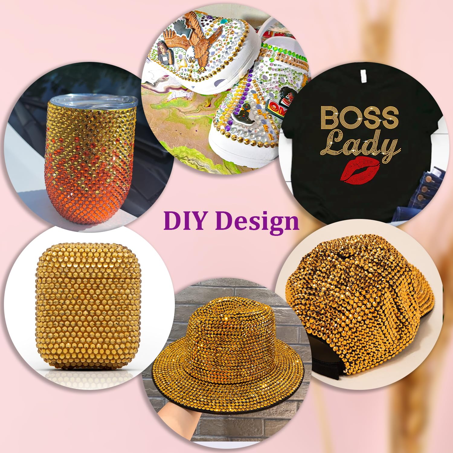 25000Pcs Resin Rhinestones with Tweezers for Crafting, Gold Flatback Gems, Bedazzling Crystal with 3Pcs 10ml B7000 Jewelry Glue for DIY Crafts Clothing Tumblers Shoes Fabric Nail Art-Velvo Beauty