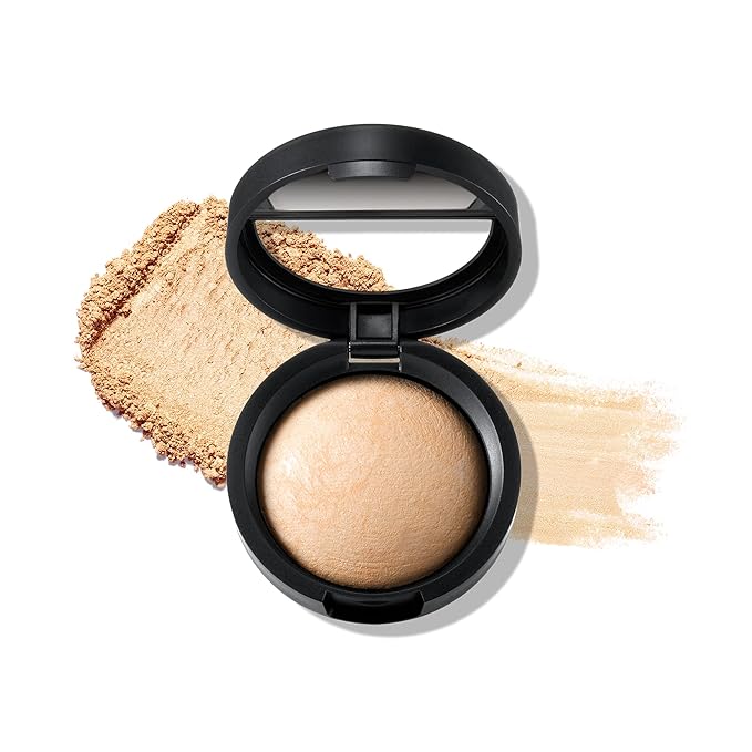 LAURA GELLER NEW YORK Baked Natural Glow Highlighter Radiance Enhancing Makeup, French Vanilla-Velvo Beauty