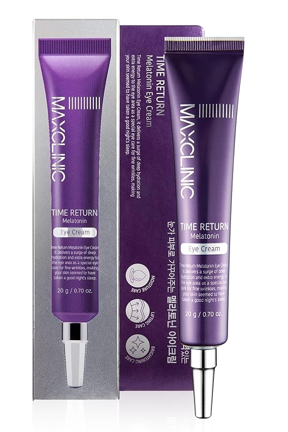 Time Return Melatonin Eye Cream for Dark Circles & Fine Lines | Clarifying Eye Cream for Bags Under Eyes | Firming Eye Cream for Fine Lines| Moisturizing Eye Cream for Eye Care (0.70 oz)-Velvo Beauty