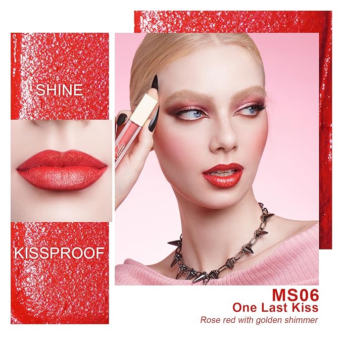Oulac Matte Lipstick for Women, Long Lasting Liquid Lipstick High Impact Lip Color Full Coverage Lip Makeup with Vitamin E Waterproof Formula,Vegan M07+MS06+MS08-Velvo Beauty