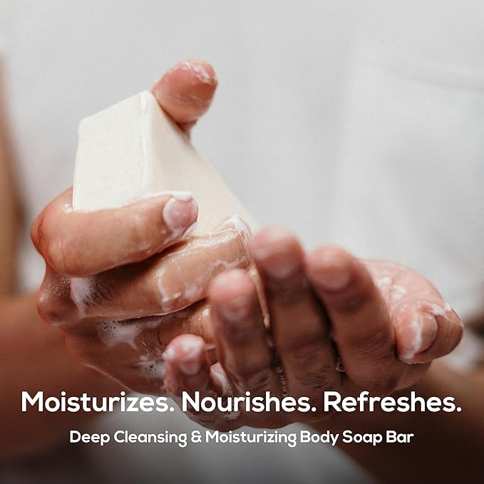 MARLOWE. No. 105 Bar Soap for Men 7 oz, Moisturizing Body Soap, Nourishing & Refreshing with Natural Extracts, Shea Butter, Olive Oil & Green Tea Extracts, Original Sage & Fir Scent-Velvo Beauty