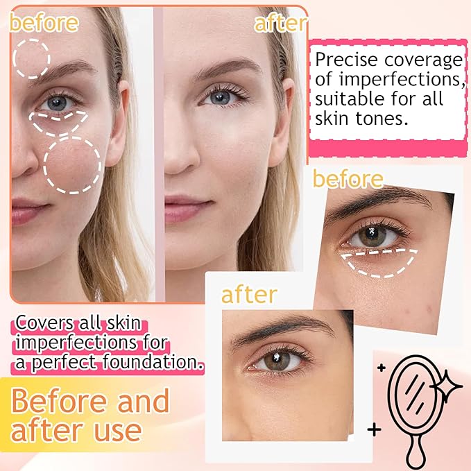 15 Colors Cream Contour Palette,Lightweight Concealer Full Coverage Contouring Liquid Foundation Palette,Multi-use Blendable Color Corrector Concealer Palette with Makeup Sponge-Velvo Beauty