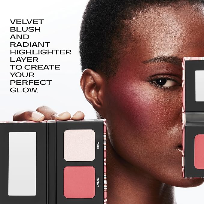 black Up Blush and highlighter duo WAXDUO02-Velvo Beauty