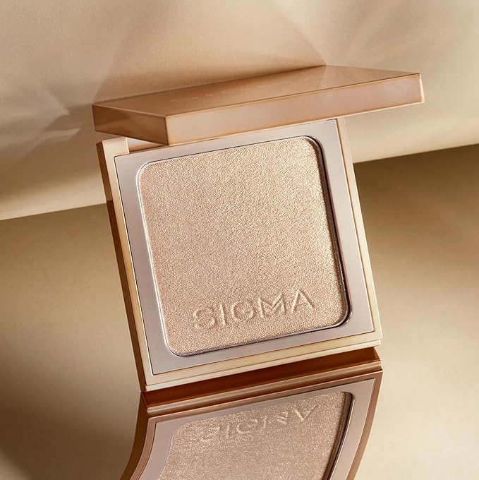 Sigma Beauty Highlighter Makeup – Illuminating Highlighting Powder for Face, Sheer Glimmer Face Highlighter for Cheeks, Cupid’s Bow, & Brow Bone (Savanna, Fiery Bronze Metallic)-Velvo Beauty