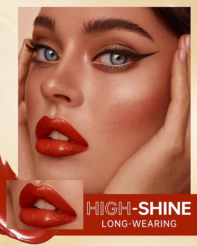 MAKI YIKA Red Lipstick for Women Moisture Hydrate Lipsticks Glossy Coral Lipsticks Sheer Finish Lightweight Tinted Lip Balm(Z05 Coral Moon)-Velvo Beauty