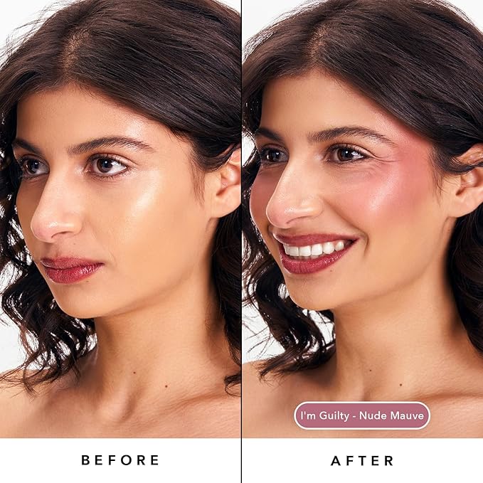 Sacheu Cheek STAY-N Liquid Blush for Cheeks — High Pigment, Buildable, Lightweight Cream Blush Infused With Squalane, for Dewy & Radiant Flushed Cheeks — Long-lasting & Cruelty Free, I'm Guilty-Velvo Beauty