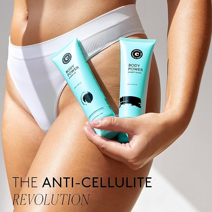 COCUNAT - Body Power - Anti Cellulite Cream - Body Firming Cream - Cellulite Remover - Toned Skin - With Caffeine and Hyaluronic Acid - 150 ml + 125 ml-Velvo Beauty
