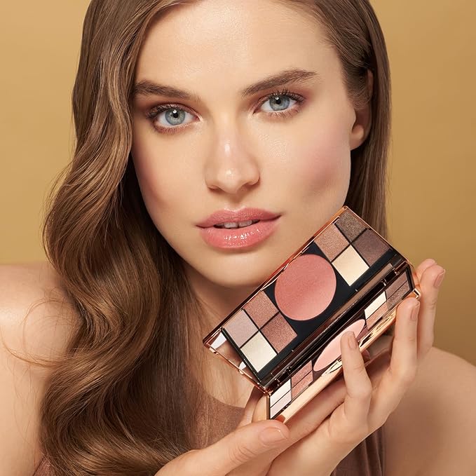 M. Asam Magic Finish Elegant Vibes Palette (8 x 0.03 oz + 1x 0.14g) - Eye Shadow Palette, 8 Harmonizing Eyeshadow Shades & Blush, High Color Payoff, Satin-touch Texture, Enriched With Vitamin E-Velvo Beauty