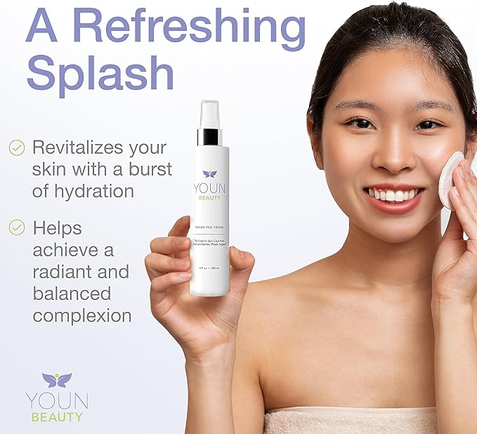 YOUN Beauty Green Tea Toner Face Mist Spray, 180 ML – Alcohol-Free, pH-Balancing & Hydrating Toner with Green Tea and Chamomile Extracts by Dr. Anthony Youn-Velvo Beauty