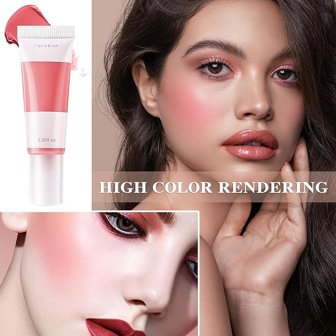 2 Colors Blush Stick,Multi-Use Cream Blush,Waterproofing Highly Pigmented Makeup Stick,Moisturizing Makeup Cream Set A8-Velvo Beauty