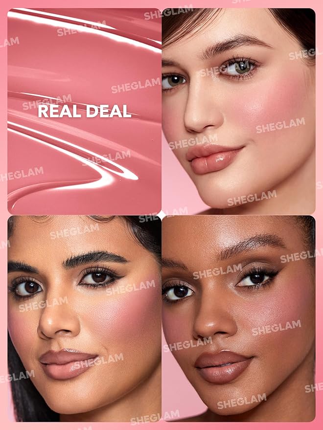 SHEGLAM Color Bloom Liquid Blush Makeup for Cheeks Matte Finish -Real Deal-Velvo Beauty