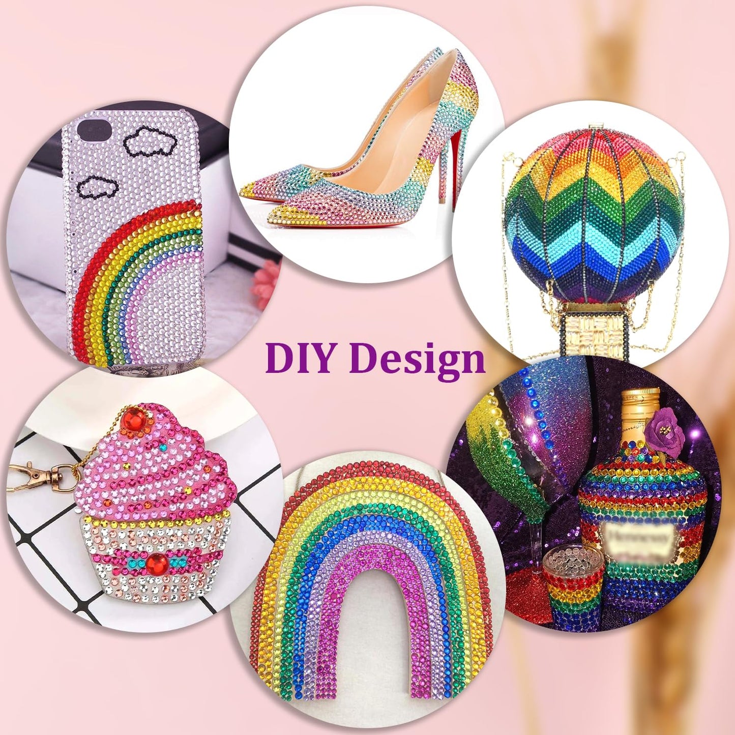 24000Pcs Resin Rhinestones for Bedazzling with Tweezers, Multicolor 3mm Rhinestones for Crafting with 3Pcs 10ml B7000 Jewelry Glue for DIY Crafts Clothing Tumblers Shoes Fabric Nail Art-Velvo Beauty