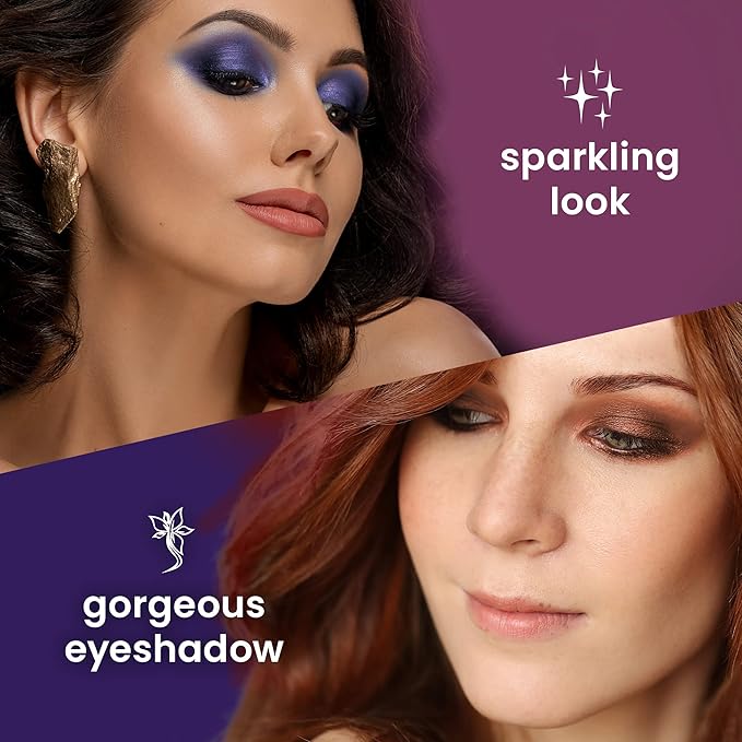 Cosmetics - Twilight, 15-Color Eyeshadow Palette, Highly Pigmented, Long-Wearing, Easy-to-Blend, Blue & Purple Matte, Metallic & Shimmer Eye Shadow, Professionally Formulated Eye Makeup-Velvo Beauty