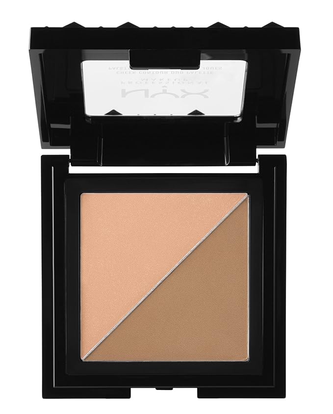 NYX PROFESSIONAL MAKEUP Cheek Contour Duo Palette, Two To Tango, 0.18 Ounce-Velvo Beauty