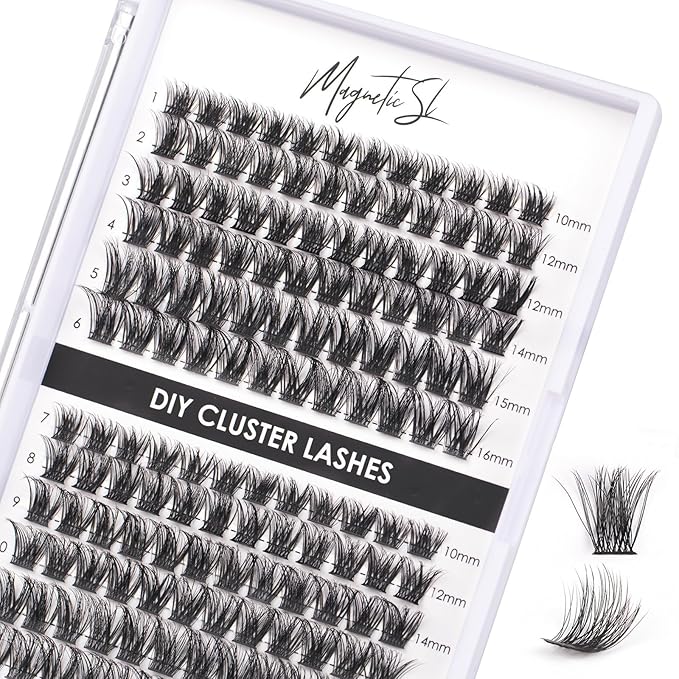 Lash Clusters 144 Pcs Individual Lashes Clusters Eyelash Extensions False Eyelashes DIY Lash Extension Reusable False Eyelashes Natural Look Mix 10-16mm C D Curl-DM17-Velvo Beauty