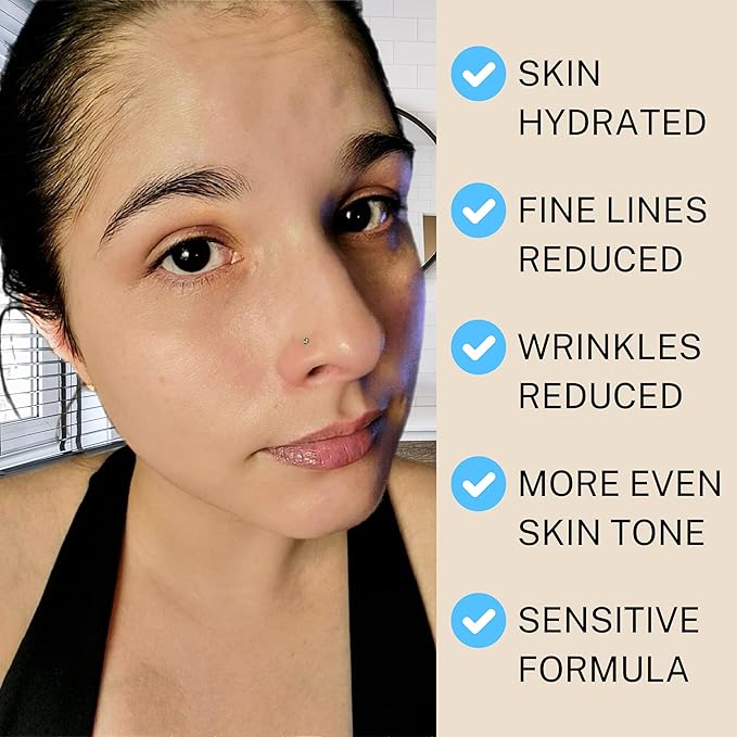 SKIN AURA Advanced Anti-Aging Serum - All-In-One Formula Visibly Improves Wrinkles, Fine Lines & Age Spots with 5 Vitamins + Minerals, Hyaluronic Acid & Collagen Peptides - 30ml (1oz)-Velvo Beauty