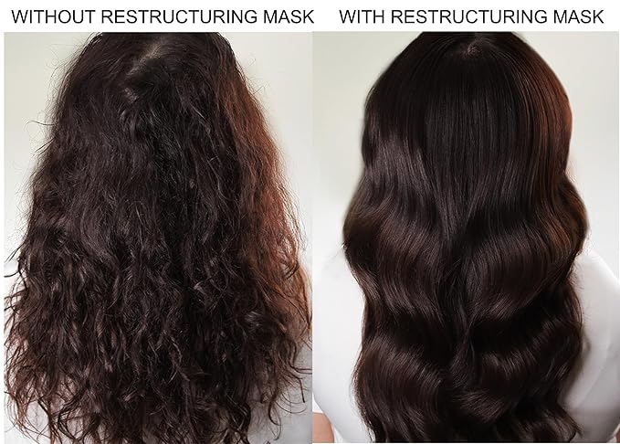 Alcôve - Restructuring Mask - Revitalizes & Offers Manageability - Deep Conditioning Hair Mask Made with Avocado & Moringa Oils - Hydrate, Repair, and Fortify Damaged Hair - Color-Safe - Vegan - 8.5oz-Velvo Beauty