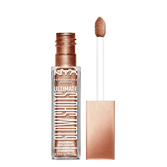 NYX PROFESSIONAL MAKEUP Ultimate Glow Shots, Liquid Eyeshadow, Long-Lasting Shimmer Eye Shadow with Vitamin C - Golden Goji-Velvo Beauty