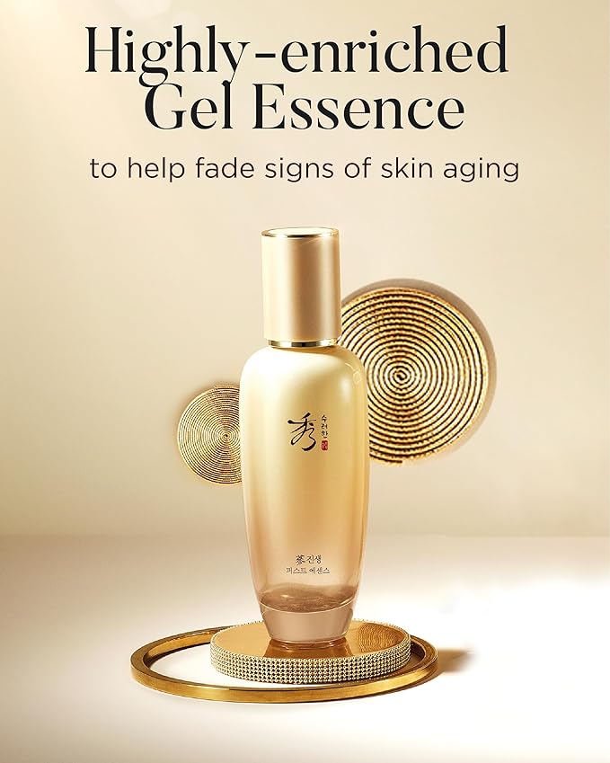 Sooryehan Christmas Gifts Ginseng First Essence (120 ml/2.04 fl oz) Total Age-Defying Solution, Wrinkle Improvement, Nourishing Toner for Radiant and Youthful Skin - Ginsenoside | Korean Skincare-Velvo Beauty