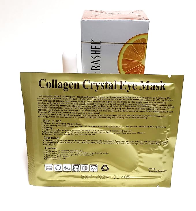 Vitamin C Eye Anti - Aging Serum Essence | Hyaluronic Acid and Collagen, Reduce Wrinkles, Remove Dark circles & Puffiness, Size (1.01 oz)-Velvo Beauty