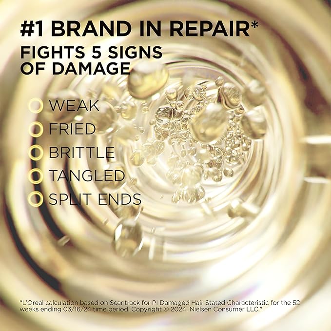 L'Oreal Paris Elvive Total Repair 5 Repairing Shampoo and Conditioner for Damaged Hair, 28 Ounce (Set of 2)(Packaging May Vary)-Velvo Beauty