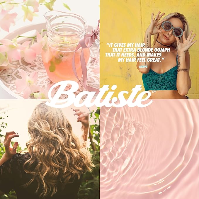 Batiste Dry Shampoo for Blonde Hair, Refresh Hair and Absorb Oil Between Washes, Waterless Shampoo for Added Hair Texture and Body, 5.71 oz-Velvo Beauty