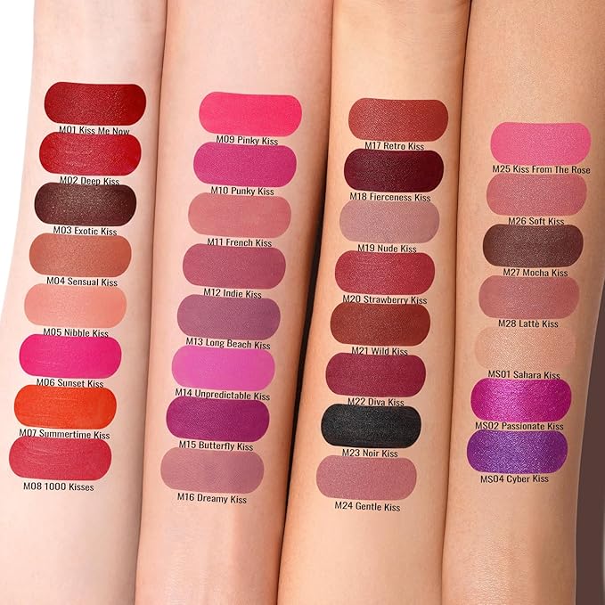 Oulac Matte Mauve Pink Lipstick for Women, Nude Pink Long Lasting Lipstick Waterproof Lip Stain, No Transfer, Creamy High Pigmented Formula with Rose Oil, Vegan & Cruelty-Free M26-Velvo Beauty
