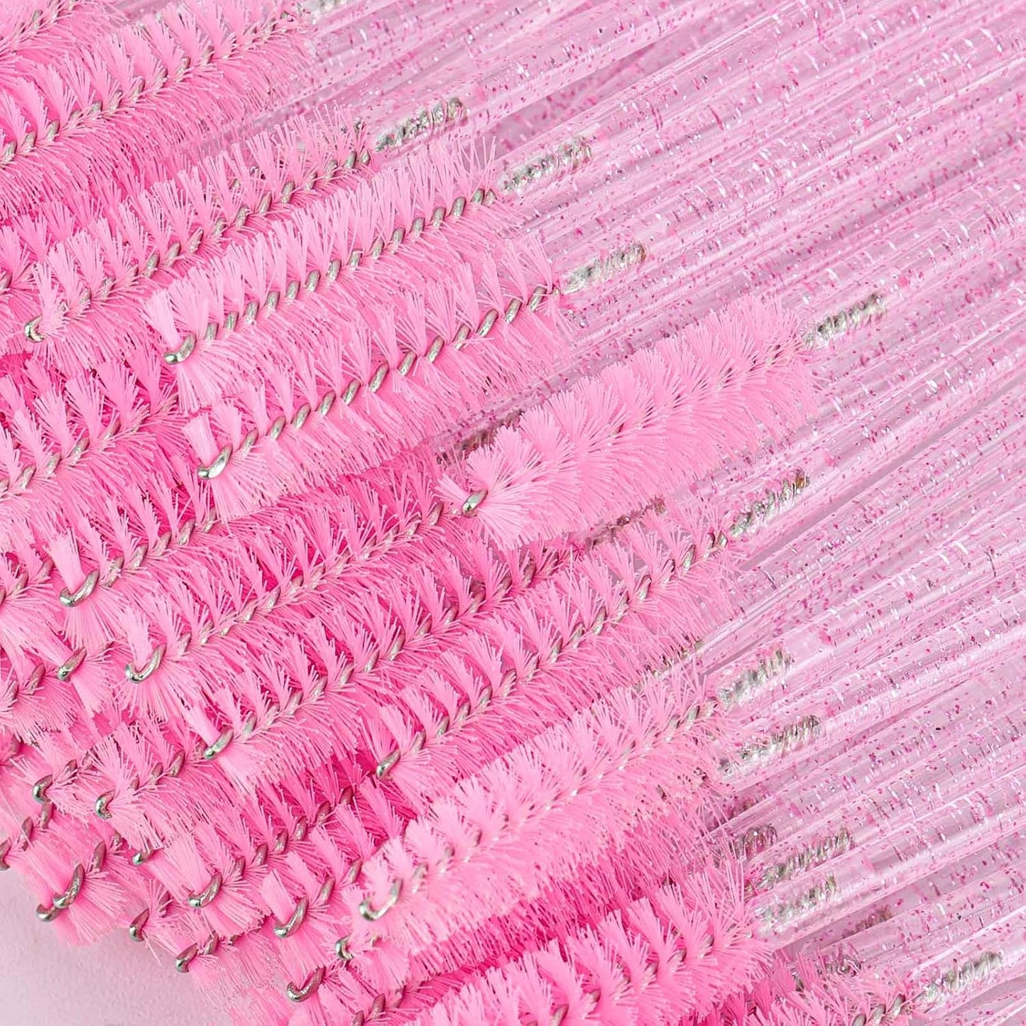1000 Disposable Mascara Wands Eyelash Brushes Spoolies for Eyebrow Eye Lash Extension Crystal Multicolor-Velvo Beauty