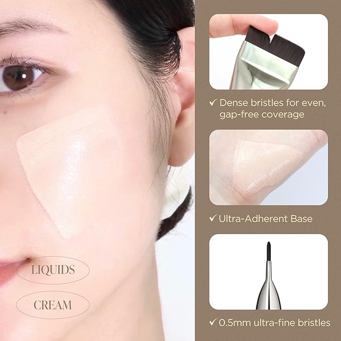 Korean Piccasso Brush FB11 Spatula Brush – Professional Foundation Brush for Liquid Makeup, Flat and Soft Bristles for Seamless Application, Ideal for Liquid Foundation and Cream Face Makeup-Velvo Beauty
