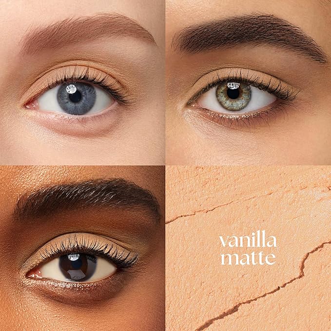 Julep Eyeshadow 101 Cream-to-Powder Waterproof Shadow Stick – Vanilla Matte – Long-Lasting, Crease-Proof, Light-Beige Matte Cream Eyeshadow with Built-in Smudger-Velvo Beauty