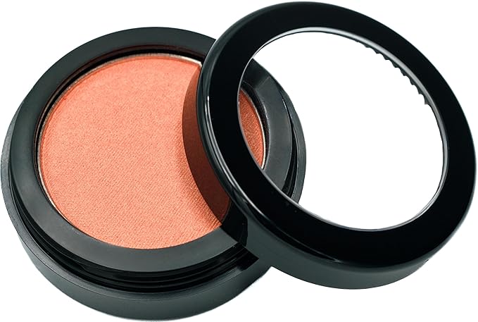 Georgia Peach Orange Tangerine Summer Blush Pressed Cheek Blush Color Contour Powder, Talc & Paraben Free, 4 Grams, No Animal Testing & Cruelty Free-Velvo Beauty