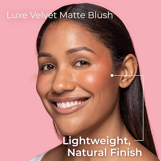 MCoBeauty Soft Matte Beauty Wand, Flushed Blush, Velvety Finish of Buildable Color, Vegan, Cruelty Free Cosmetics-Velvo Beauty