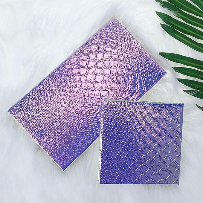 Makeup Palette With Mirror, Empty Eyeshadow Makeup Box Cosmetics Palette Fish Scale DIY Storage Tray Box Holder-Velvo Beauty