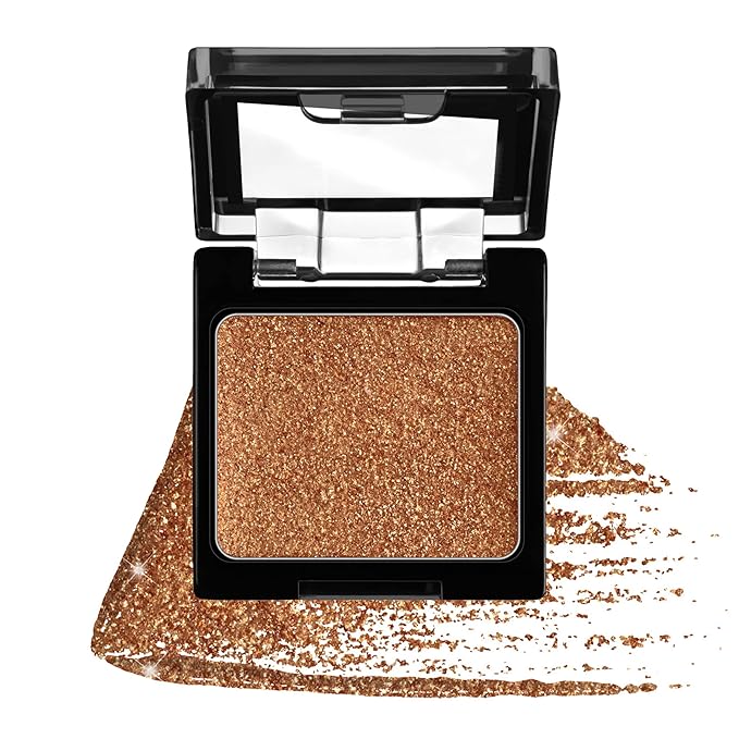 wet n wild Color Icon Eyeshadow Glitter - Ultra-Pigmented, Vitamin E Infused for a Silky-Smooth Moisturizing Application, Cruelty-Free & Vegan - Toasty-Velvo Beauty