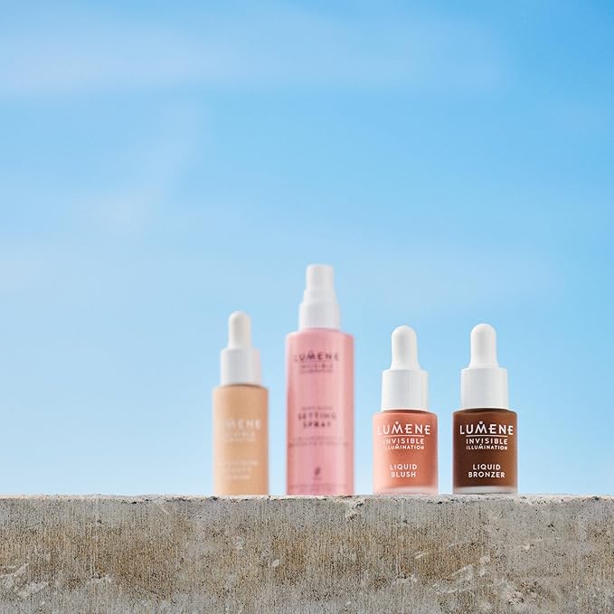 Lumene Invisible Illumination Dewy Glow Setting Spray - Facial Spray for All Skin Types - Makeup Primer & Dewy Setting Spray - Refreshing Face Mist (3.4 fl oz)-Velvo Beauty