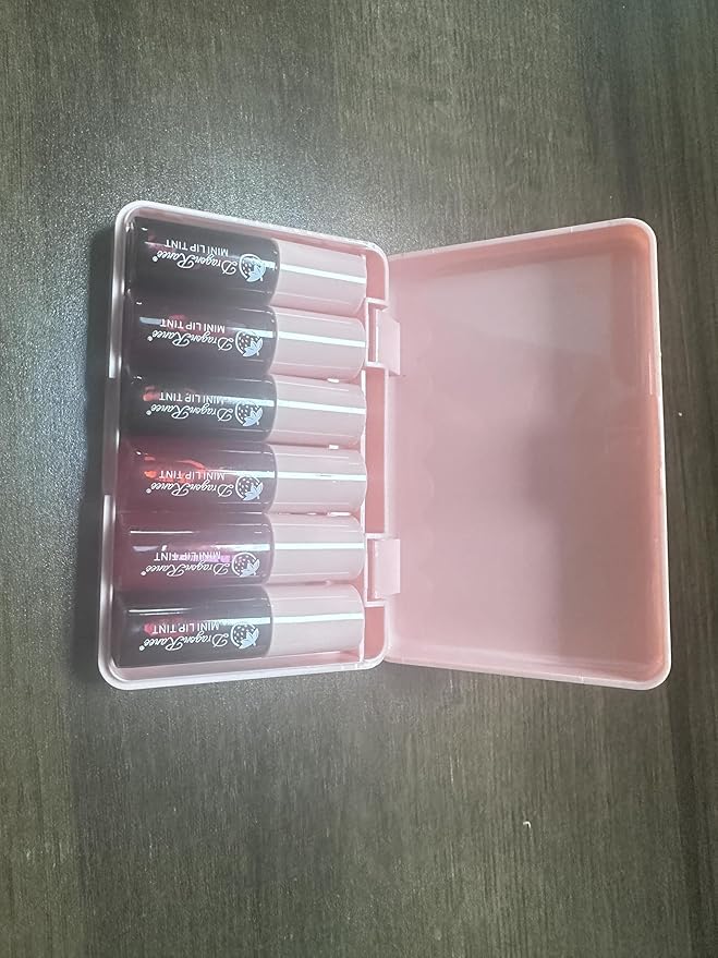 6 Colors Lip Tint Stain Set, Korean Velvet Watery Lip Stain Moisturizing Mini Liquid Lipstick, Multi-use Lip and Cheek Tint, Long lasting Non-Stick Cup Waterproof, Lip Color Makeup-Velvo Beauty