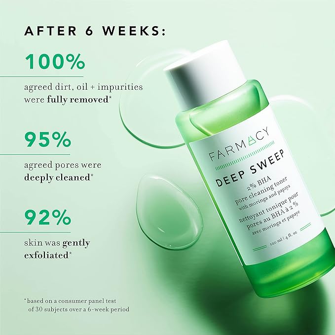 Farmacy 2% Salicylic Acid Toner for Face + 3% Tranexamic Acid Brightening Toner - Exfoliating Skincare Set to Minimize Pores + Reveal a Healthy-Looking Complexion (2 Count)-Velvo Beauty