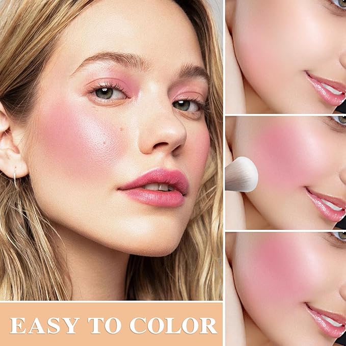 2 Colors Blush Stick,Multi-Use Cream Blush,Waterproofing Highly Pigmented Makeup Stick,Moisturizing Makeup Cream Set A8-Velvo Beauty